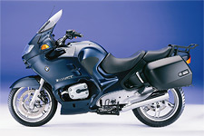 2004 BMW R1150RT blue stock image